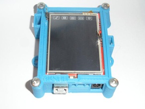 24 tft lcd shield case - Elektronik arduino Fall box Gehäuse 3d print model - Mito3D