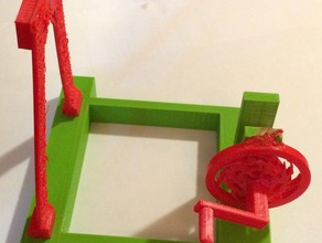 completamente impreso en 3d catapulta de trinquete torno juegos y juguetes imprimibles fresco escritorio juguete diy la diversión engranajes encajan juntos intensificación 3d print model - Mito3D