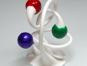 just artsy thing art balls curves mushrooms three 3d print model - Mito3D