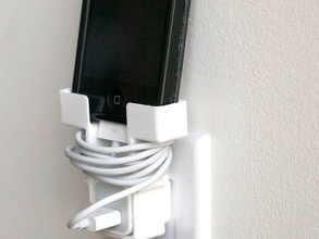 iphone enchufe de la pared titular móvil el monte outlet 3d print model - Mito3D