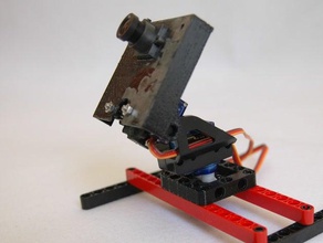 pixy pan-tilt-kit lego mindstorm la robotique mindstorms technic pan d'un mécanisme d'inclinaison pixycam 3d print model - Mito3D