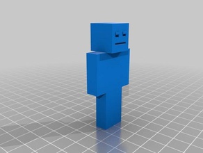 my customized minecraft steve small people 3d print model - Mito3D