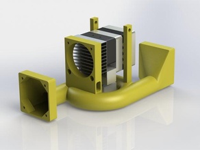 double ventilateur donut linceul folger tech 2020 prusa i3 Imprimante 3d accessoires de conduit fan conduits ventilation carénage du folgertech 3d print model - Mito3D