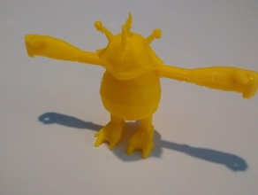 electabuzz yaratıklar pokemon 3d print model - Mito3D