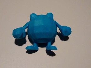 poliwhirl le creature pokemon 3d print model - Mito3D