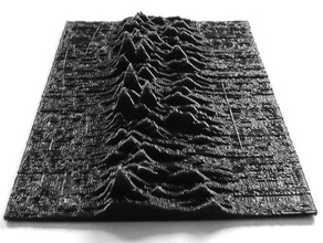 joy divisions unknown pleasures durchsucht Replikate cover lp peter saville 3d print model - Mito3D