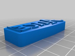 tempon alice les signes et logos personnalisé 3d print model - Mito3D