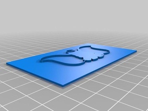 dumbo de la tarjeta negocios oficina personalizado 3d print model - Mito3D