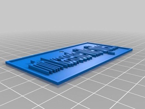 benim geri yükleme ville giftes k işaretler ve logolar özelleştirilmiş 3d print model - Mito3D