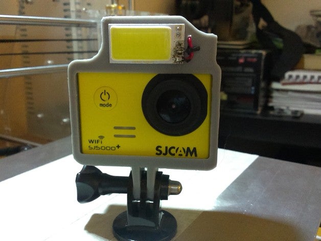 flash cubierta de la sjcam sj5000+ cámara gopro hero 3 héroe sj4000 sj5000 3D print model - Mito3D