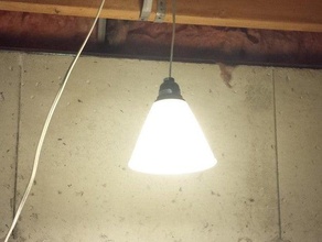 glow dark - drop light shade decor bulb glow-in-the-dark lamp lampshade spotlight upcycle 3d print model - Mito3D