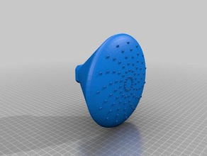 mi personalizados cabezal de ducha cómoda cuarto baño personalizado 3d print model - Mito3D