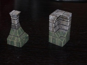 openforge sewer corners toy & game accessories dnd tiles dungeon miniatures pathfinder rpg tabletop terrain 3d print model - Mito3D