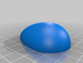 casca de ovo metade 3d print model - Mito3D