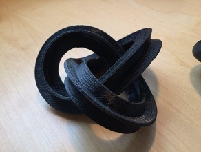 escher nœud de trèfle les mathématiques l'art 3d print model - Mito3D