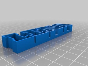 lena text storage sculptures customized 3d print model - Mito3D
