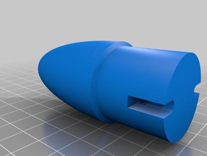 güdük dayanıklı bağlantı nosecone mühendislik model roket 3d print model - Mito3D