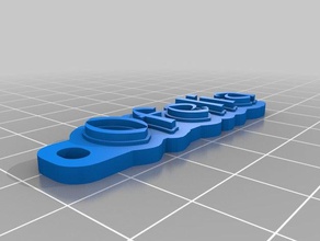 ofelia keychain organization customized 3d print model - Mito3D
