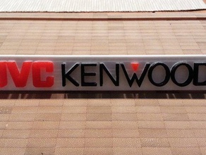 jvc kenwood logo signs & logos desktop 3d print model - Mito3D