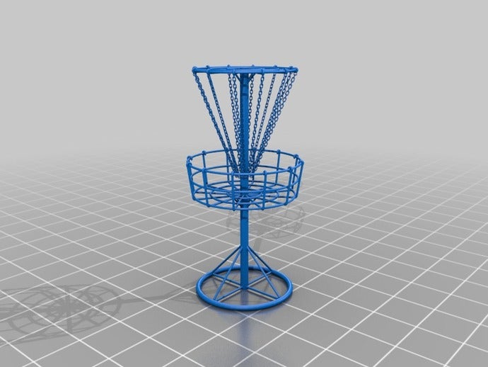 disk golf sepeti diğer frisbee frizbi 3D print model - Mito3D