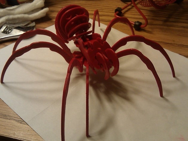 spiderasaur 5mm otros animal versión para imprimir corte láser puzzle 3D print model - Mito3D