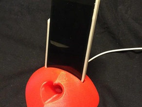 iphone 5 heart stand amp mobile phone amplifier valentines day gifts 3d print model - Mito3D