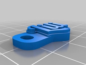 mi personalizados multilínea tag llavero de lili organización personalizado 3d print model - Mito3D