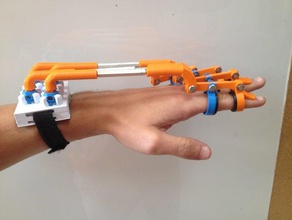 spiderhand yardımcı teknoloji biyomedikal devre dışı dış iskelet parmak parmaklar çalışıyor el yardım eli tıbbi cihazlar hareketlilik rehabilitasyon solidworks 3d print model - Mito3D