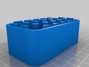 boitier piles aa 18 unité de s - socle les conteneurs personnalisé 3d print model - Mito3D
