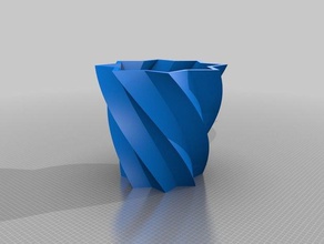 8 punte star vaso i contenitori su misura 3d print model - Mito3D