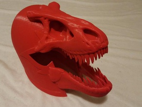 rexneto barre le costume casque magnéto t-rex 3d print model - Mito3D