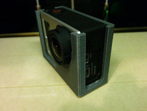 einfach die gopro hero3 montieren 3d-drucken Gürtel Halterung Kamera mount video 3d print model - Mito3D