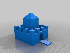simple castillo las estructuras de edificios 3d print model - Mito3D