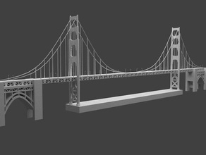 golden gate Köprüsü binalar ve yapılar seetheworld 3d print model - Mito3D