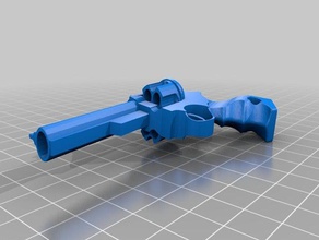 44 magnum machine tools gun keychain 3d print model - Mito3D