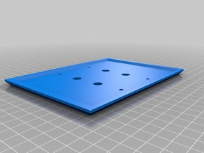 4x coaxial audio wall plate - square wally replacement parts customized 3d print model - Mito3D
