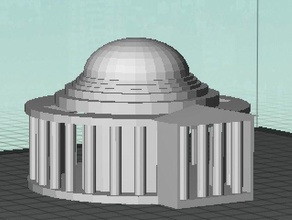 jefferson memorial edifici e strutture architettura thomas 3d print model - Mito3D