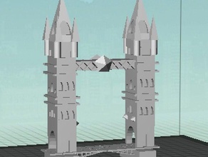 Londra Köprüsü binalar ve yapılar köprü 3d print model - Mito3D
