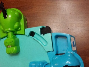 hungry hippo lancement de levier les pièces rechange jeu plateau le remplacement jouets 3d print model - Mito3D