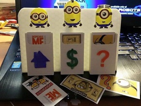 minions monopoly caddy 3d printing despicable me 3d print model - Mito3D
