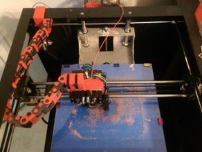 workbench cavo guida della catena di montaggio a banco lavoro stampante 3d parti la gestione dei cavi portacavi solidoodle 3d print model - Mito3D