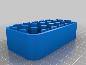 couvercle kazık 3x6 aa kaplar özelleştirilmiş 3d print model - Mito3D