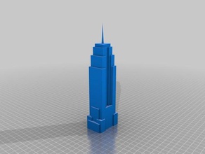 el edificio del empire state las estructuras de edificios nueva york rascacielos 3d print model - Mito3D