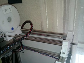adjustable filament spool holder vor vulcanus v1 3d printer accessories 3d print model - Mito3D
