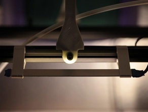 led strip clip 20mm 3d printer frames accessories lighting lights holder lulzbot taz 3d print model - Mito3D