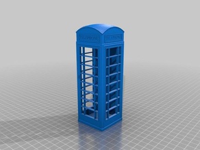 cabina telefonica londinese edifici e strutture booth londra telefono phonebooth piggybank salvadanaio seetheworld di viaggio 3d print model - Mito3D