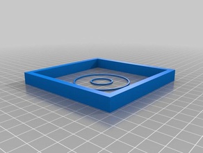 Daire Kare - yatak tepki düzeyi 3d baskı testleri desteğiyle 3d print model - Mito3D