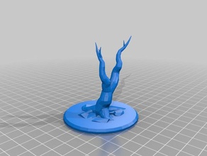 my customized miniature dead tree - all random hung over games 3d print model - Mito3D