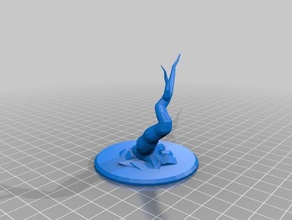 my customized miniature dead tree - all random hung over games 3d print model - Mito3D