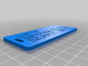 özelleştirilmiş Microsoft Dynamics CRM, velszrsion Bagaj etiketimi organizasyon 3d print model - Mito3D